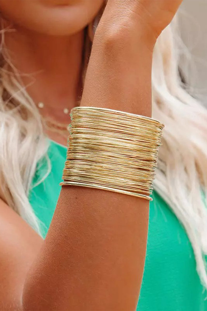 Gold Luxury Heavy Metal High Quality Open Wire Bracelet - Shopit4lessnow