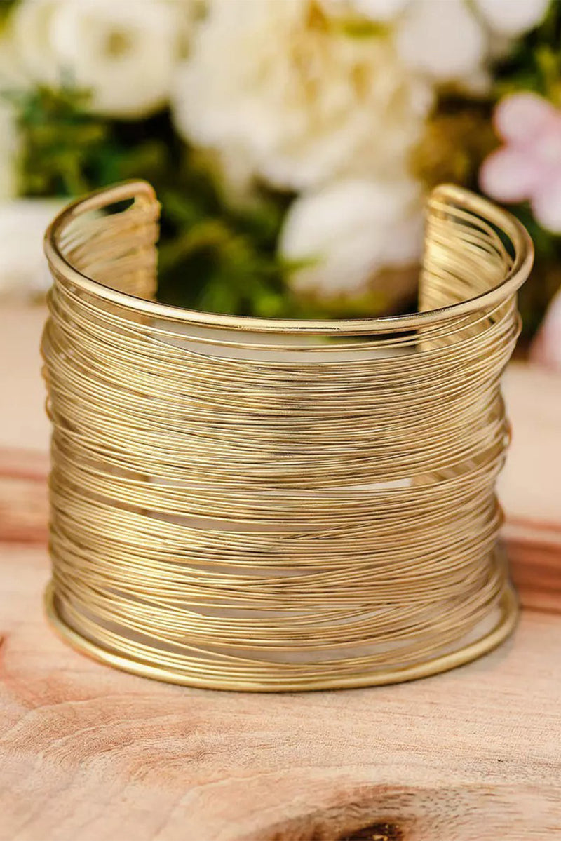 Gold Luxury Heavy Metal High Quality Open Wire Bracelet - Shopit4lessnow