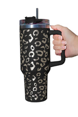 Black Leopard Spotted 304 Stainless Double Insulated Cup 40oz - Shopit4lessnow
