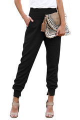 Black Pocketed Casual Joggers - Shopit4lessnow