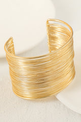 Gold Luxury Heavy Metal High Quality Open Wire Bracelet - Shopit4lessnow