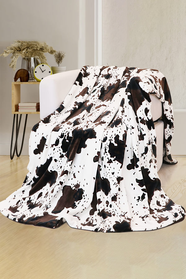 Multicolour Cow Spots Plush Blanket 150*200cm - Shopit4lessnow