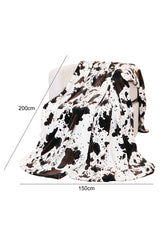 Multicolour Cow Spots Plush Blanket 150*200cm - Shopit4lessnow