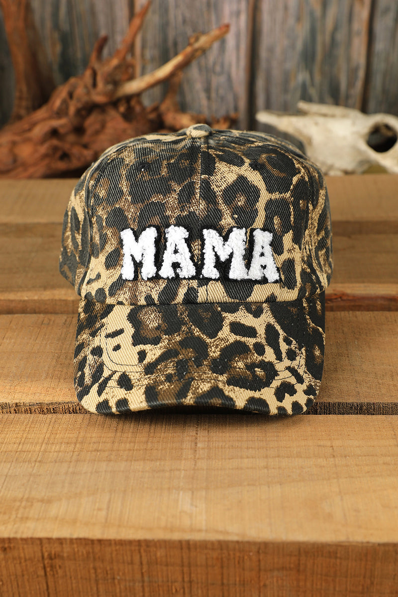 Leopard MAMA Embroidered Leopard Baseball Cap - Shopit4lessnow