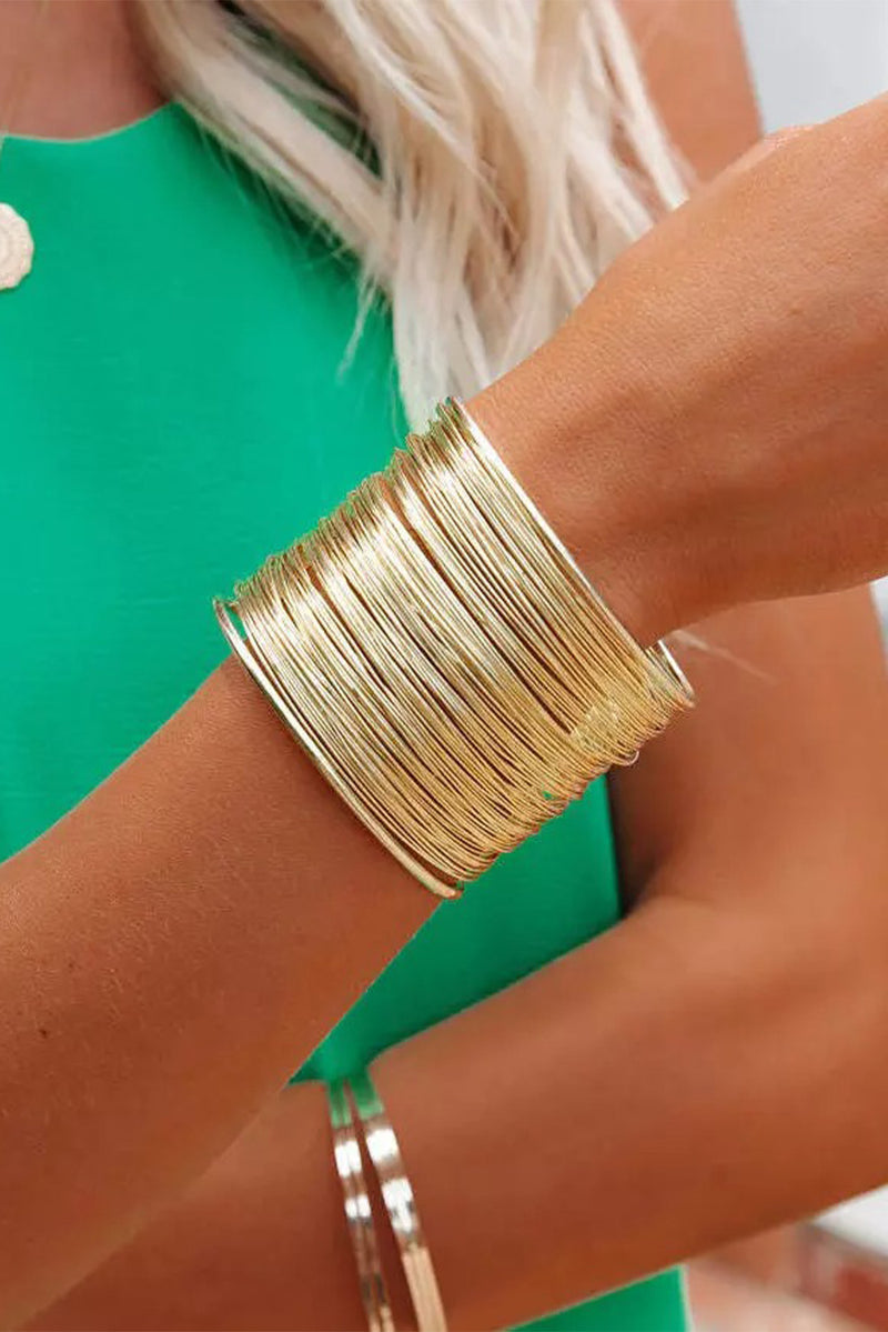 Gold Luxury Heavy Metal High Quality Open Wire Bracelet - Shopit4lessnow