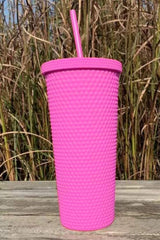 Red Reusable Matte Plastic Tumbler Cup - Shopit4lessnow
