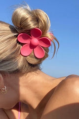 Rose Flower Hair Claw Clip - Shopit4lessnow