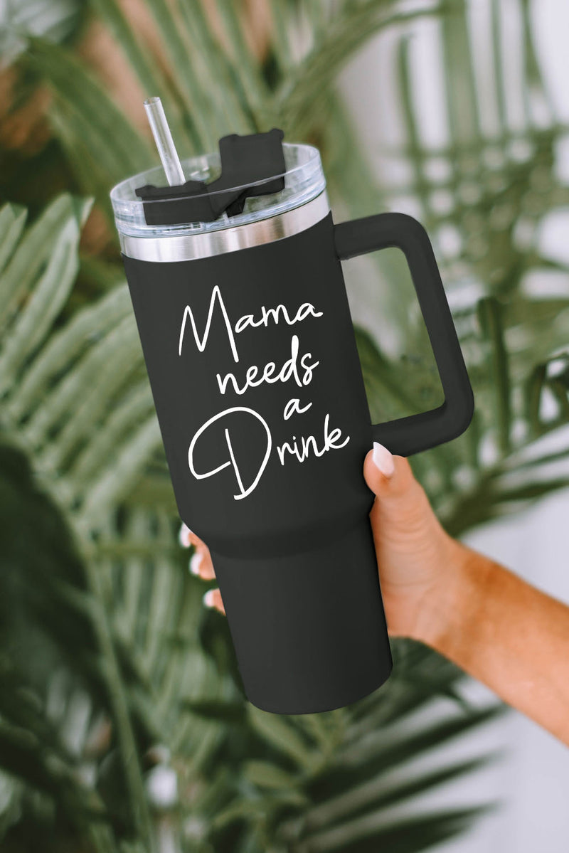 Black Mama Needs A Drink Stainless Steel Portable Cup 40oz - Shopit4lessnow