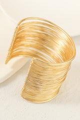 Gold Luxury Heavy Metal High Quality Open Wire Bracelet - Shopit4lessnow