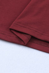 Side Pockets Short Sleeve Tunic Top