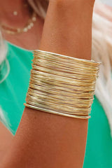 Gold Luxury Heavy Metal High Quality Open Wire Bracelet - Shopit4lessnow